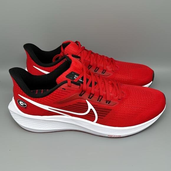 Nike Air Zoom Pegasus 39 UGA Georgia Running Shoes DR1990-600 Men's Sz 9 - Picture 1 of 11